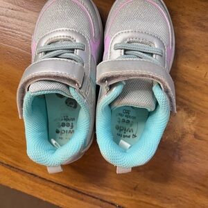 Kids' Silver and Pink Shoes